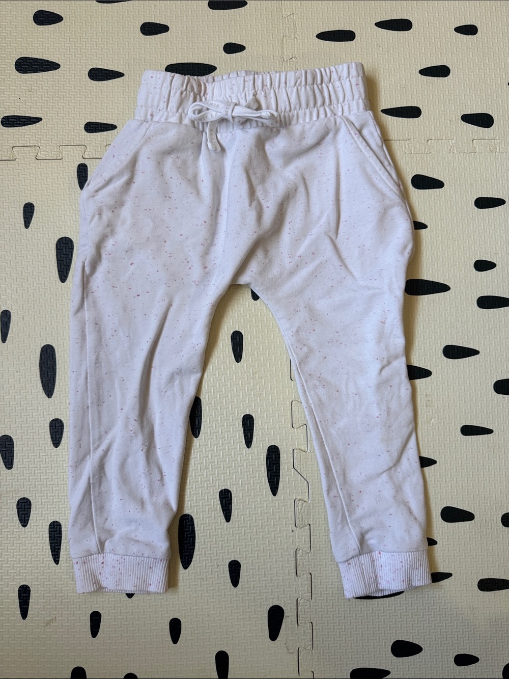 Jamie Kay White Speckled Joggers